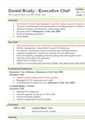 Executive Chef Resume