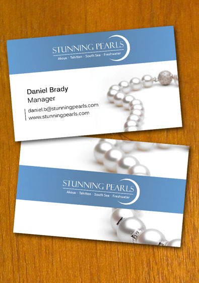 Pearl Jewelry Business Card