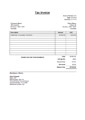 Tax Invoice Template