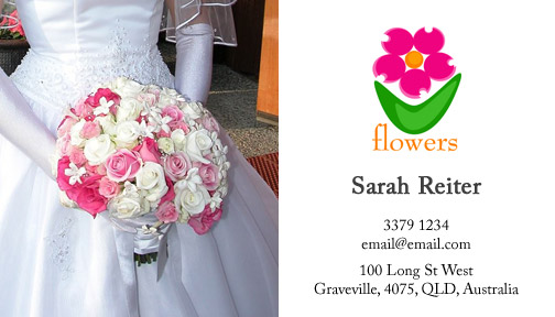 Wedding Florist Business Card
