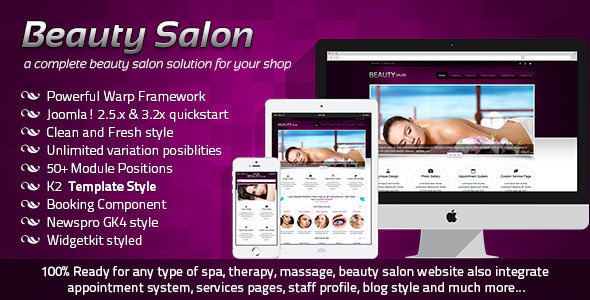 Beauty Salon Responsive Joomla