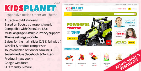 Kids Planet - Responsive