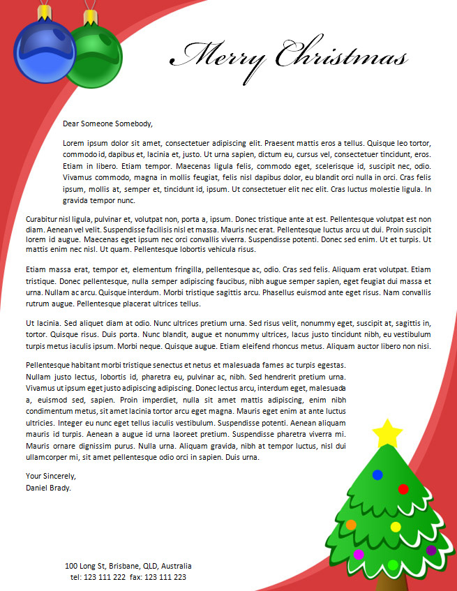 Christmas Letterhead 2