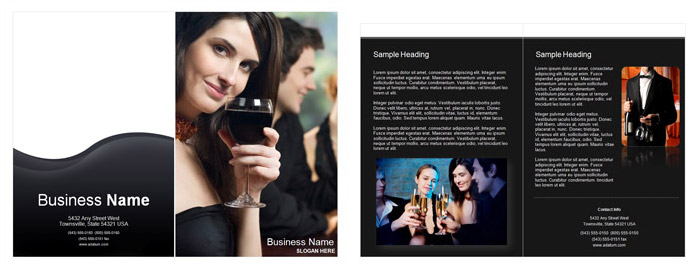 Restaurant Single Fold Brochure